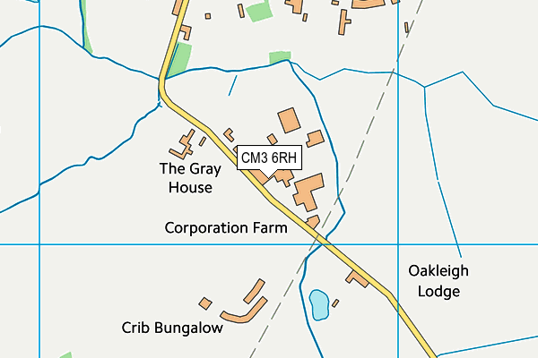 CM3 6RH map - OS VectorMap District (Ordnance Survey) CM3 6RH map - OS VectorMap District (Ordnance Survey)