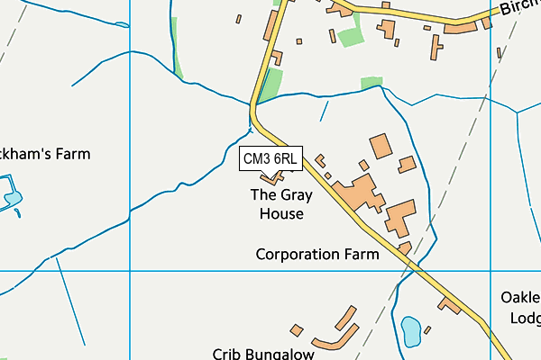CM3 6RL map - OS VectorMap District (Ordnance Survey) CM3 6RL map - OS VectorMap District (Ordnance Survey)