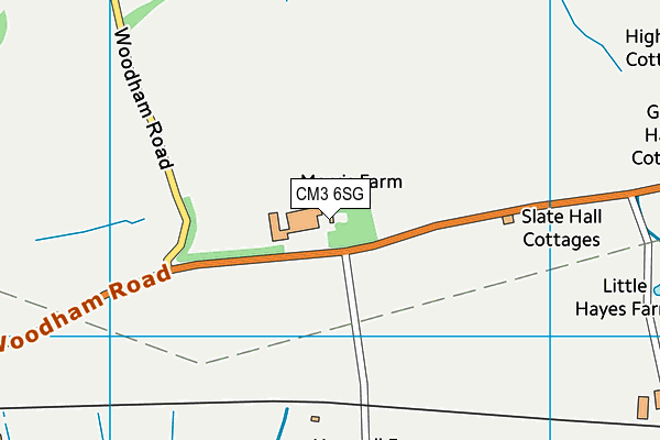 CM3 6SG map - OS VectorMap District (Ordnance Survey) CM3 6SG map - OS VectorMap District (Ordnance Survey)