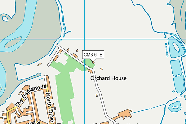 CM3 6TE map - OS VectorMap District (Ordnance Survey) CM3 6TE map - OS VectorMap District (Ordnance Survey)