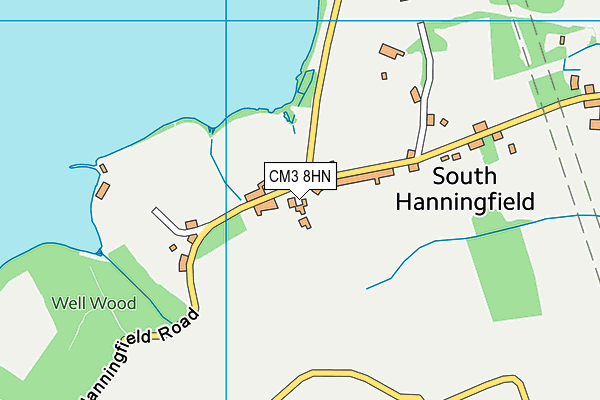 CM3 8HN map - OS VectorMap District (Ordnance Survey) CM3 8HN map - OS VectorMap District (Ordnance Survey)