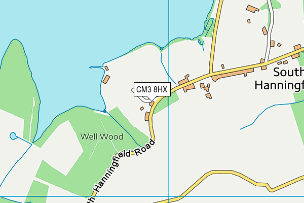 CM3 8HX map - OS VectorMap District (Ordnance Survey) CM3 8HX map - OS VectorMap District (Ordnance Survey)