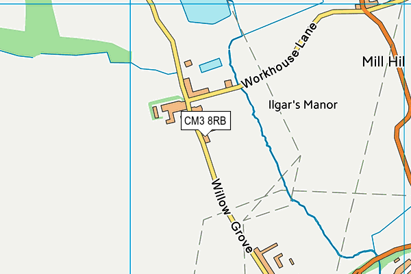 CM3 8RB map - OS VectorMap District (Ordnance Survey) CM3 8RB map - OS VectorMap District (Ordnance Survey)