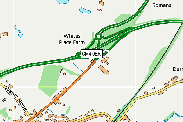CM4 0ER map - OS VectorMap District (Ordnance Survey) CM4 0ER map - OS VectorMap District (Ordnance Survey)