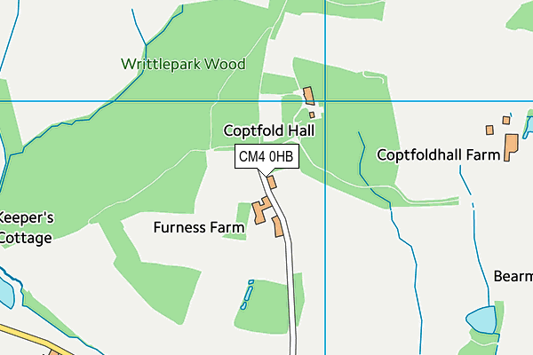 CM4 0HB map - OS VectorMap District (Ordnance Survey) CM4 0HB map - OS VectorMap District (Ordnance Survey)