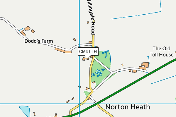 CM4 0LH map - OS VectorMap District (Ordnance Survey) CM4 0LH map - OS VectorMap District (Ordnance Survey)