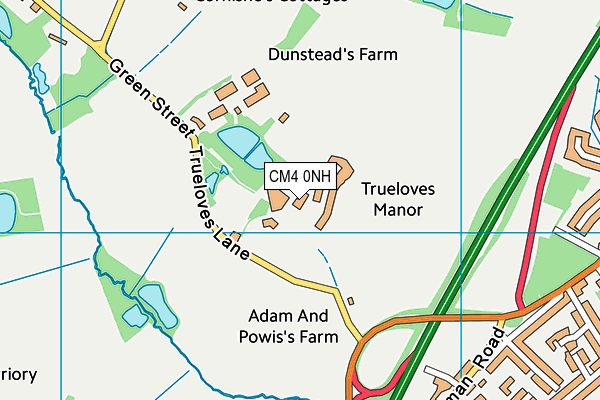 CM4 0NH map - OS VectorMap District (Ordnance Survey) CM4 0NH map - OS VectorMap District (Ordnance Survey)
