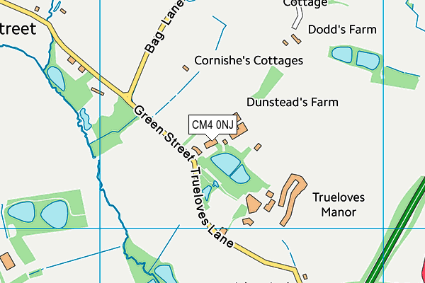 CM4 0NJ map - OS VectorMap District (Ordnance Survey) CM4 0NJ map - OS VectorMap District (Ordnance Survey)