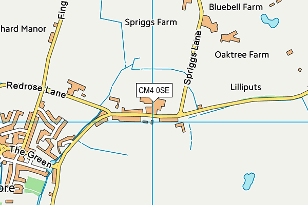 CM4 0SE map - OS VectorMap District (Ordnance Survey) CM4 0SE map - OS VectorMap District (Ordnance Survey)