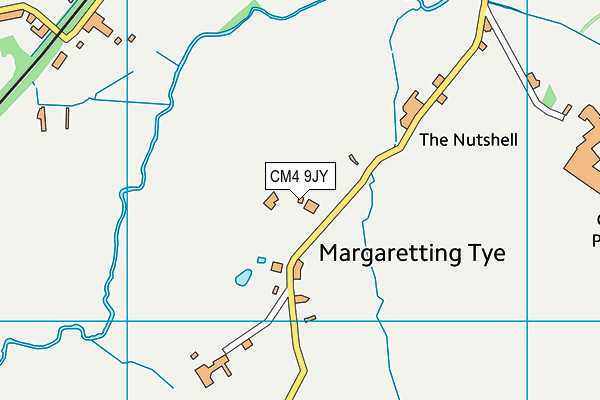 CM4 9JY map - OS VectorMap District (Ordnance Survey) CM4 9JY map - OS VectorMap District (Ordnance Survey)