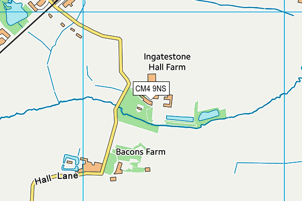 CM4 9NS map - OS VectorMap District (Ordnance Survey) CM4 9NS map - OS VectorMap District (Ordnance Survey)