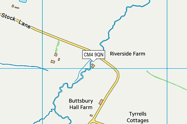 CM4 9QN map - OS VectorMap District (Ordnance Survey) CM4 9QN map - OS VectorMap District (Ordnance Survey)