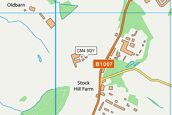 CM4 9QY map - OS VectorMap District (Ordnance Survey) CM4 9QY map - OS VectorMap District (Ordnance Survey)
