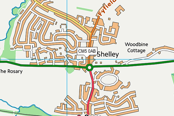 CM5 0AB map - OS VectorMap District (Ordnance Survey) CM5 0AB map - OS VectorMap District (Ordnance Survey)