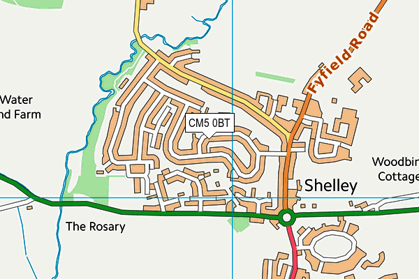 CM5 0BT map - OS VectorMap District (Ordnance Survey) CM5 0BT map - OS VectorMap District (Ordnance Survey)