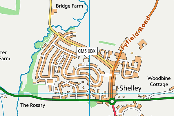 CM5 0BX map - OS VectorMap District (Ordnance Survey) CM5 0BX map - OS VectorMap District (Ordnance Survey)