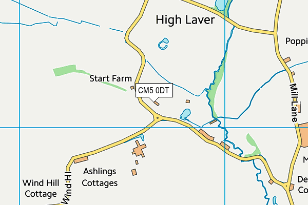CM5 0DT map - OS VectorMap District (Ordnance Survey) CM5 0DT map - OS VectorMap District (Ordnance Survey)
