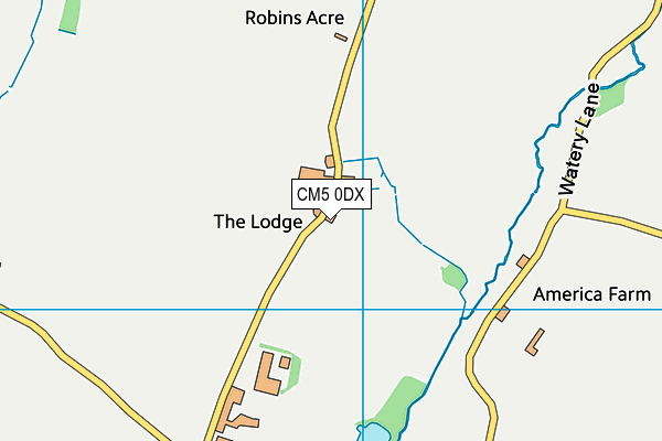 CM5 0DX map - OS VectorMap District (Ordnance Survey) CM5 0DX map - OS VectorMap District (Ordnance Survey)