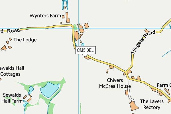 CM5 0EL map - OS VectorMap District (Ordnance Survey) CM5 0EL map - OS VectorMap District (Ordnance Survey)