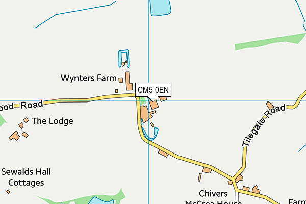 CM5 0EN map - OS VectorMap District (Ordnance Survey) CM5 0EN map - OS VectorMap District (Ordnance Survey)