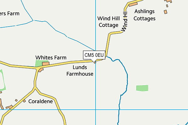 CM5 0EU map - OS VectorMap District (Ordnance Survey) CM5 0EU map - OS VectorMap District (Ordnance Survey)
