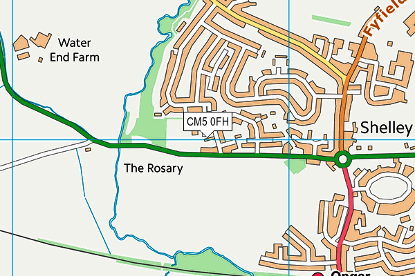 CM5 0FH map - OS VectorMap District (Ordnance Survey) CM5 0FH map - OS VectorMap District (Ordnance Survey)