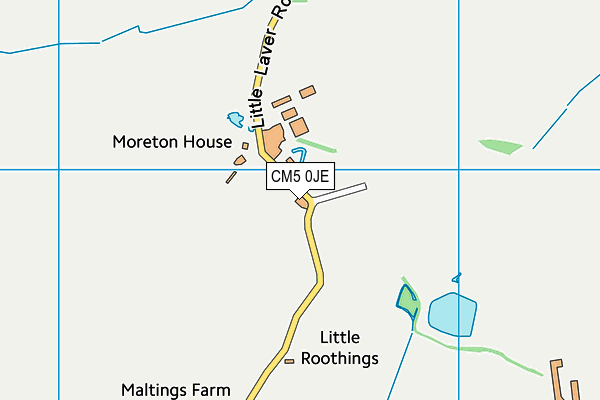 CM5 0JE map - OS VectorMap District (Ordnance Survey) CM5 0JE map - OS VectorMap District (Ordnance Survey)
