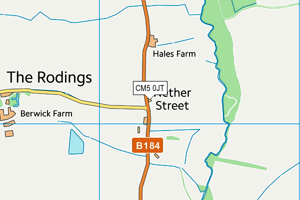 CM5 0JT map - OS VectorMap District (Ordnance Survey) CM5 0JT map - OS VectorMap District (Ordnance Survey)