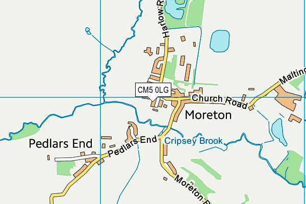 CM5 0LG map - OS VectorMap District (Ordnance Survey) CM5 0LG map - OS VectorMap District (Ordnance Survey)