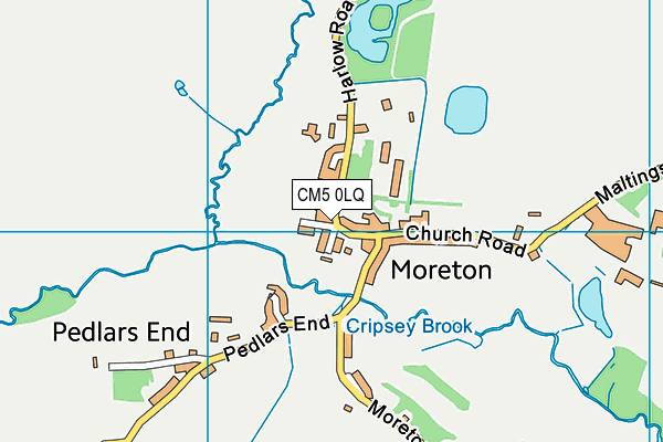 CM5 0LQ map - OS VectorMap District (Ordnance Survey) CM5 0LQ map - OS VectorMap District (Ordnance Survey)
