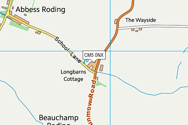 CM5 0NX map - OS VectorMap District (Ordnance Survey) CM5 0NX map - OS VectorMap District (Ordnance Survey)