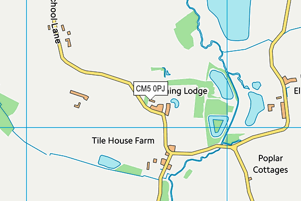 CM5 0PJ map - OS VectorMap District (Ordnance Survey) CM5 0PJ map - OS VectorMap District (Ordnance Survey)