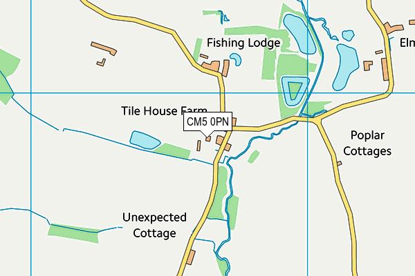 CM5 0PN map - OS VectorMap District (Ordnance Survey) CM5 0PN map - OS VectorMap District (Ordnance Survey)