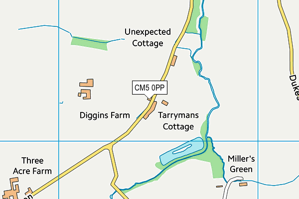 CM5 0PP map - OS VectorMap District (Ordnance Survey) CM5 0PP map - OS VectorMap District (Ordnance Survey)