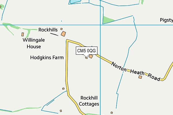 CM5 0QG map - OS VectorMap District (Ordnance Survey) CM5 0QG map - OS VectorMap District (Ordnance Survey)