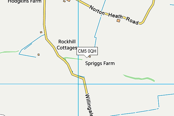 CM5 0QH map - OS VectorMap District (Ordnance Survey) CM5 0QH map - OS VectorMap District (Ordnance Survey)