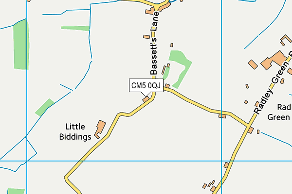 CM5 0QJ map - OS VectorMap District (Ordnance Survey) CM5 0QJ map - OS VectorMap District (Ordnance Survey)
