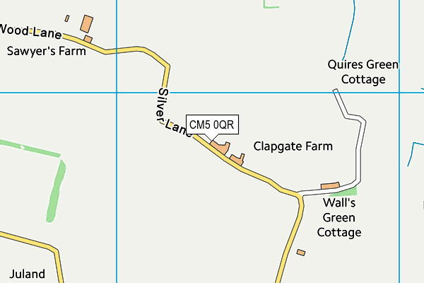 CM5 0QR map - OS VectorMap District (Ordnance Survey) CM5 0QR map - OS VectorMap District (Ordnance Survey)
