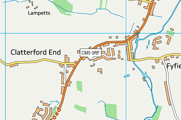 CM5 0RF map - OS VectorMap District (Ordnance Survey) CM5 0RF map - OS VectorMap District (Ordnance Survey)