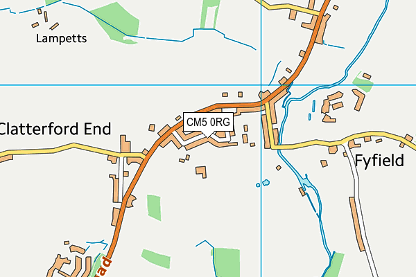 CM5 0RG map - OS VectorMap District (Ordnance Survey) CM5 0RG map - OS VectorMap District (Ordnance Survey)