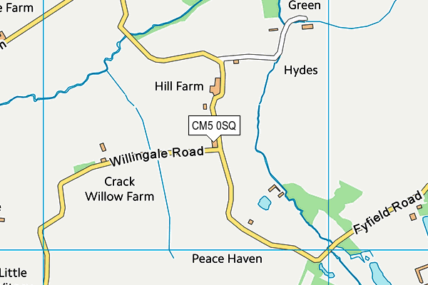 CM5 0SQ map - OS VectorMap District (Ordnance Survey) CM5 0SQ map - OS VectorMap District (Ordnance Survey)