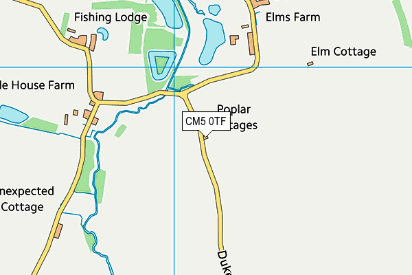 CM5 0TF map - OS VectorMap District (Ordnance Survey) CM5 0TF map - OS VectorMap District (Ordnance Survey)