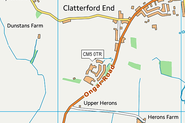 CM5 0TR map - OS VectorMap District (Ordnance Survey) CM5 0TR map - OS VectorMap District (Ordnance Survey)