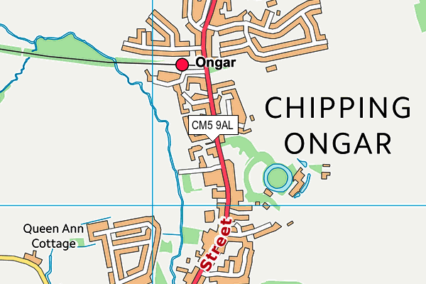 CM5 9AL map - OS VectorMap District (Ordnance Survey) CM5 9AL map - OS VectorMap District (Ordnance Survey)