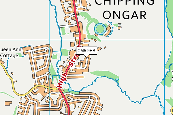 CM5 9HB map - OS VectorMap District (Ordnance Survey) CM5 9HB map - OS VectorMap District (Ordnance Survey)