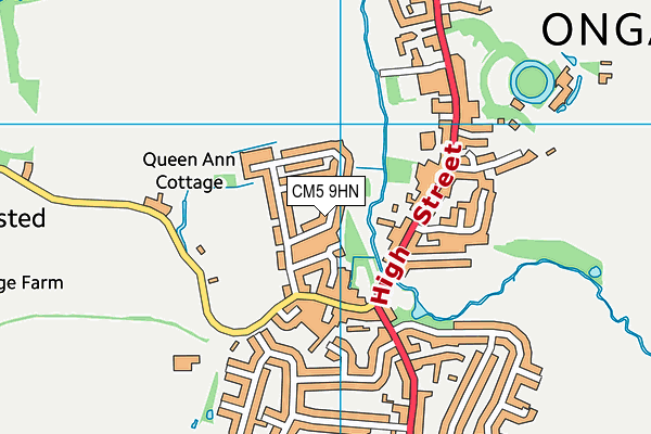 CM5 9HN map - OS VectorMap District (Ordnance Survey) CM5 9HN map - OS VectorMap District (Ordnance Survey)