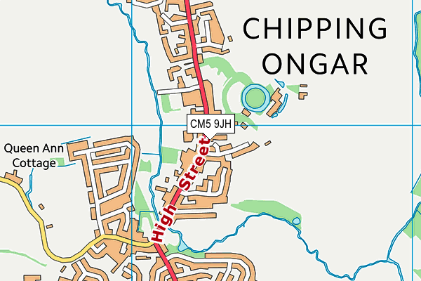 CM5 9JH map - OS VectorMap District (Ordnance Survey) CM5 9JH map - OS VectorMap District (Ordnance Survey)