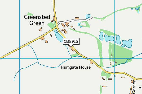 CM5 9LG map - OS VectorMap District (Ordnance Survey) CM5 9LG map - OS VectorMap District (Ordnance Survey)