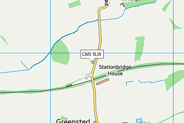CM5 9LW map - OS VectorMap District (Ordnance Survey) CM5 9LW map - OS VectorMap District (Ordnance Survey)