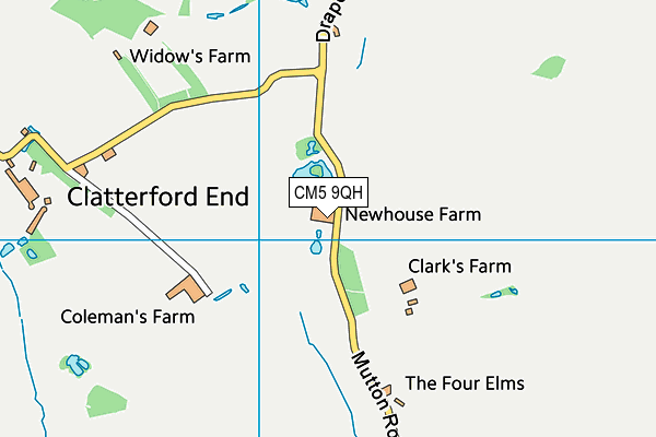 CM5 9QH map - OS VectorMap District (Ordnance Survey) CM5 9QH map - OS VectorMap District (Ordnance Survey)